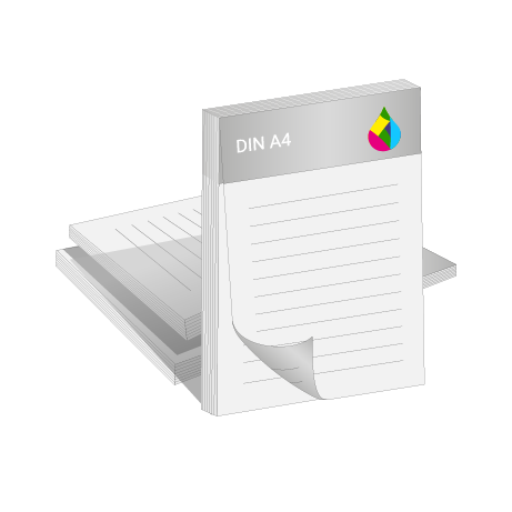 Blöcke ohne Deckblatt | DIN A4 | beidseitig bedruckt