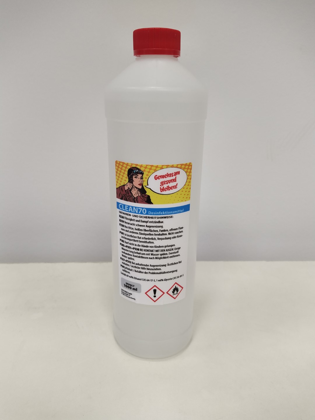 Desinfektionsmittel ALBA Clean 70 | zum Nachfüllen | 1 l | Druckerei ...