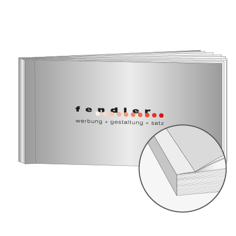 Broschüren Klebebindung DIN lang