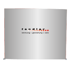 Textilwand ALU | 600er gerade | einseitig bedruckt