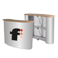 Messetheke Pop-Up | 2x2 | einseitig bedruckt