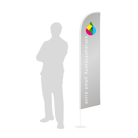 Beachflag Wind Austauschdruck | Extra Small (215 cm) | einseitig bedruckt